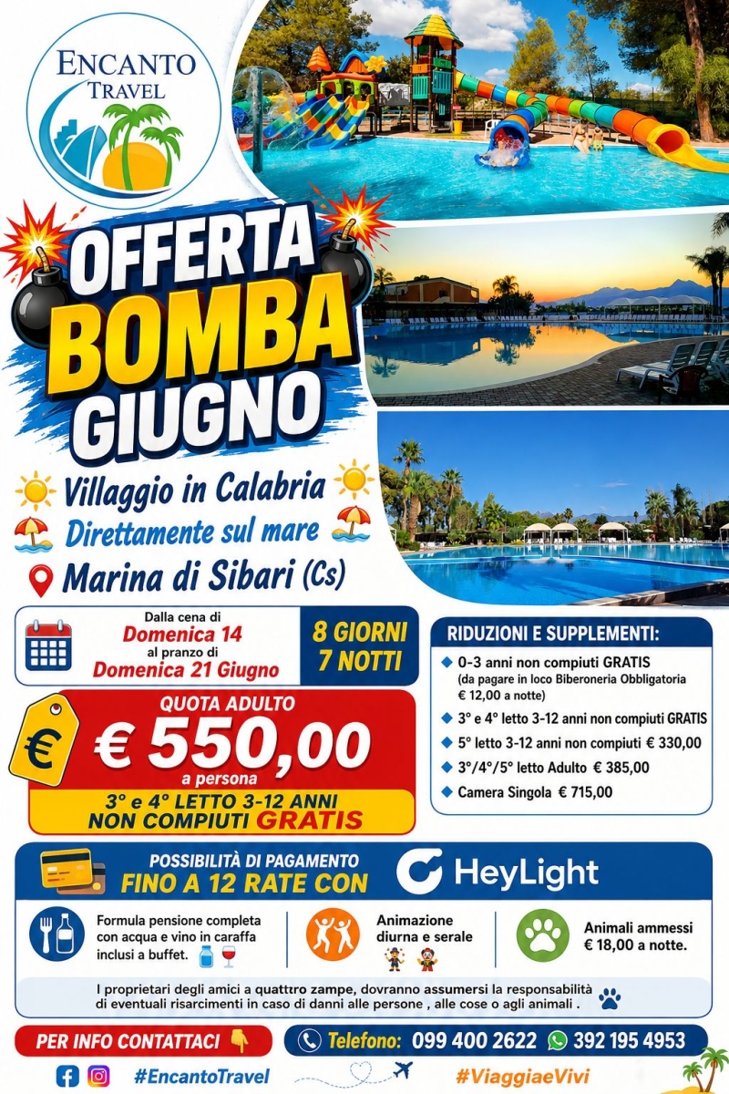 Villaggio in Calabria 14-21 giugno