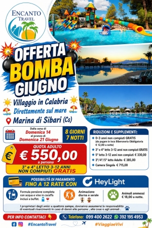 Villaggio in Calabria 14-21 giugno 