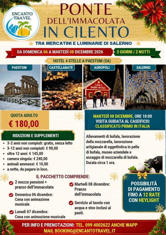 Ponte dell'Immacolata in Cilento